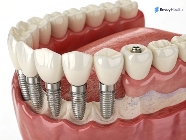 Screw retained implants